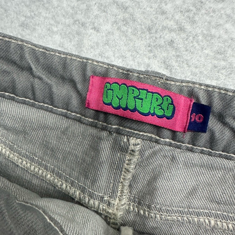 Empyre Tori Porkchop Pocket Grey Cargo Skate Jeans Size 10 - Picture 6 of 11